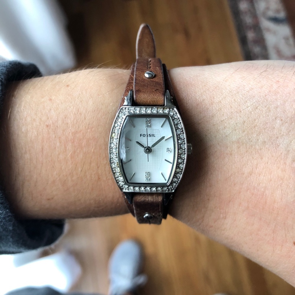 Women’s Brown Leather Fossil Watch